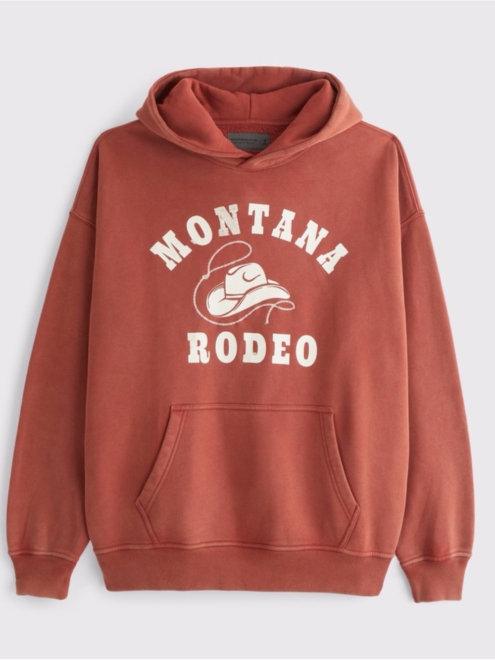 Abercrombie & Fitch Montana Rodeo Hoodie - Rust Orange
